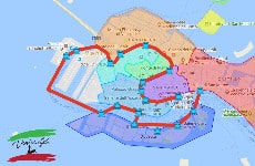 plan ligne 2 vaporetto venise